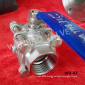 Buy 3-Piece Cast Steel Manual Ball Valve 11/4"